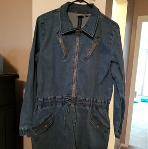 Long sleeved jean dress
